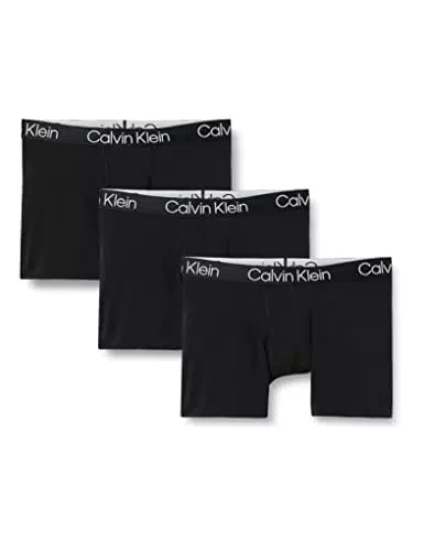 Calvin Klein Boxer (Pacco da 3) Uomo, Nero, XL