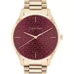 Calvin Klein Orologio Analogico al Quarzo Unisex con Cinturino in Acciaio Inossidabile Color Oro Rosso - 25200169