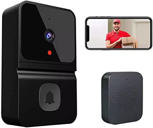 Campanello video remoto senza fili, Smart Video campanello Home citofono HD visione notturna WiFi ricarica