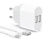 Caricatore iPhone, Caricabatterie con 2M Cavo per iPhone 8 7 6 6S X XS 11 12 13 14 Pro Max Plus