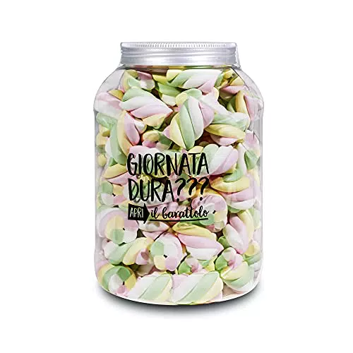 CASA DEL DOLCE Barattolo XXL Twist, Marshmallow al Sapore di Vaniglia da 500 g