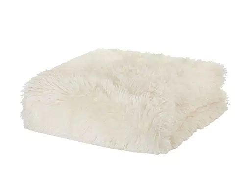 Catherine Lansfield Plaid in pelliccia sintetica, Beige, a una Piazza