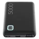 Cellularline | Power Bank ESSENCE 5000 | Caricabatterie portatile da 5000mAh, nero