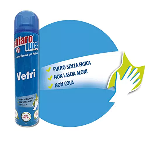 Chiaro Luce Spray per Pulizia Vetri Specchi e superfici