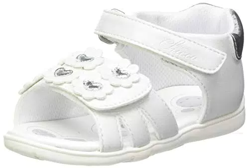 Chicco Sandalo Giostra Bimba 0-24, Bianco