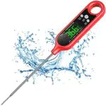 CIRYCASE Termometro Cucina, Termometro Barbecue a Lettura Istantanea Impermeabile IP66 con Retroilluminazione e Magnete