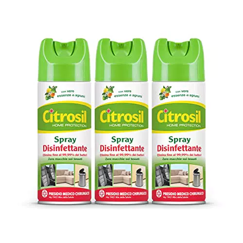 Citrosil Home Protection - Spray Disinfettante Superfici Multiuso, 300 ml x 3 Confezioni