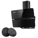 Classe A++ Cappa Aspirante inclinata, 60cm (Nero)