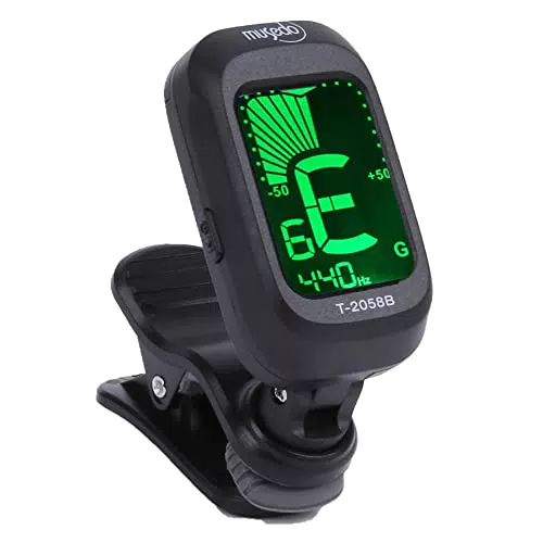 Clip per accordatore per chitarra, accordatore cromatico con ampio display LCD a colori