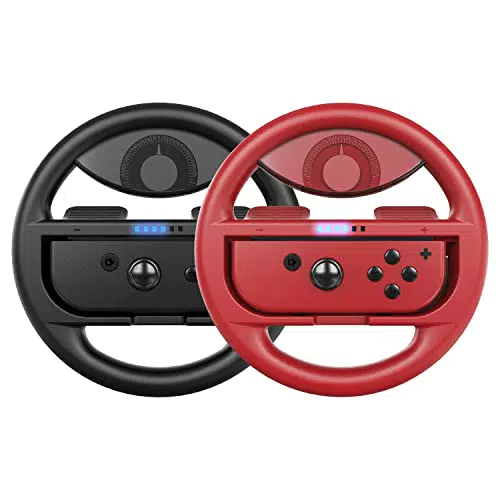 COODIO Volante per Nintendo Switch per Mario Kart 8 Deluxe / Nintendo Switch & Modello OLED, 2 pezzi