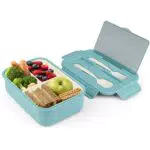 Coolzon Lunch Box, Porta Pranzo per Bambini e Adulti, Blu