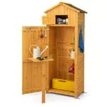 COSTWAY Capanno da Esterno con Serratura, 75 x 50 x 180,5 cm