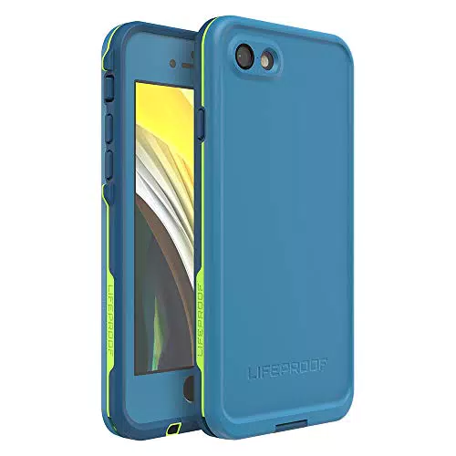 Cover per iPhone 7/8/SE 2.ª gen/SE 3.ª gen LifeProof Fre, resistente a acqua (IP68), shock, sporco e cadute fino a 2 metri, cover sottile con protezione schermo integrata, Blu