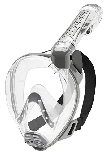 Cressi Duke, Maschera Integrale Grande Visione Snorkeling Con Tubo Dry Unisex Adulto