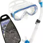 Cressi Onda Dry, Combo Set Snorkeling Unisex - Adulto, Blu