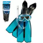 Cressi Rondinella Bag Set Set Pinne, Maschera e Snorkel