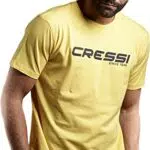 Cressi, T-Shirt Man Uomo, Giallo Nero, S