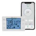 Cronotermostato digitale Wifi dual band ad incasso o da parete compatibile con Alexa