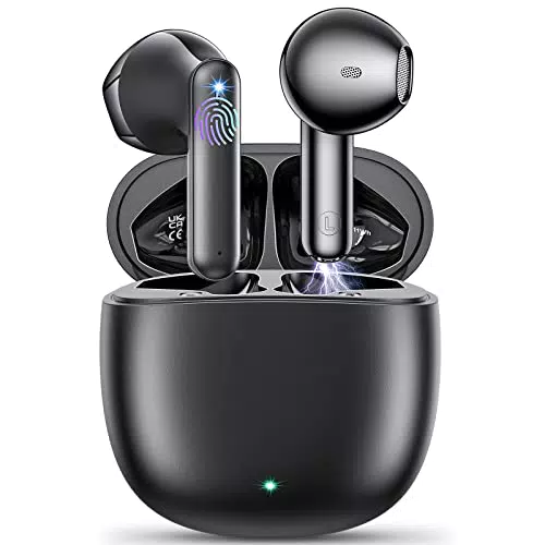Godyse Cuffie Bluetooth, Auricolari Bluetooth 5.3, nero