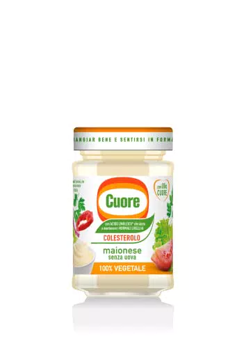 Cuore, Maionese Vegetale, Senza Uova, Vasetto da 180 g