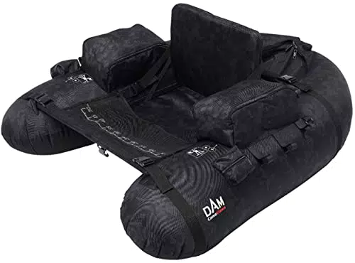 DAM Camovision Belly Boat Incluso di Airpump 140 x 115 cm