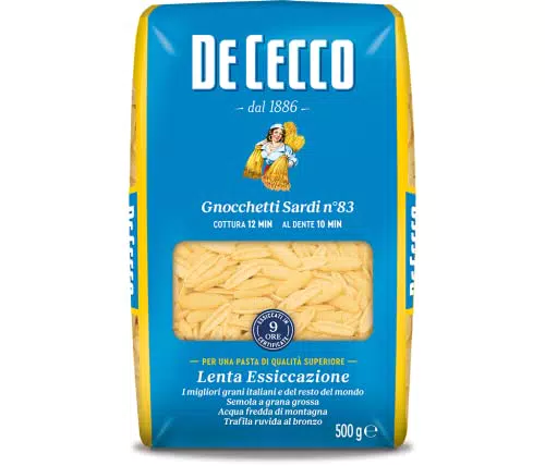 De Cecco - Gnochetti Sardi n 83, Pasta di Semola di Grano Duro - 500 g