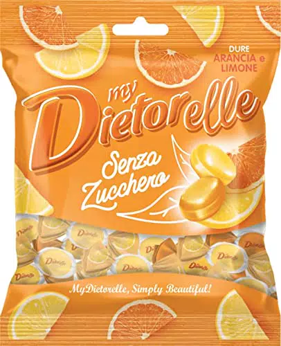 Dietorelle - Caramelle Dure Vegan Arancia e Limone