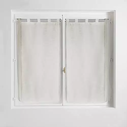 Douceur d'intérieur, Tenda in poliestere effetto lino, Neutro, 120X60 cm
