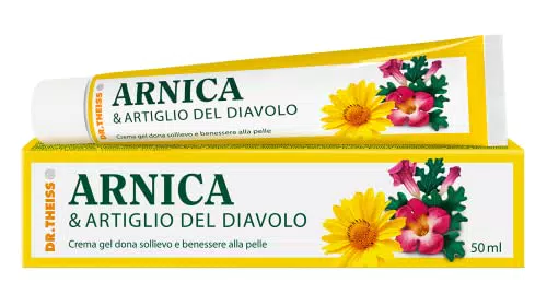 Dr Theiss Crema Arnica e Artiglio Del Diavolo 50 ml - Pomata Gel che Dona Sollievo e Benessere Alla Pelle del Corpo