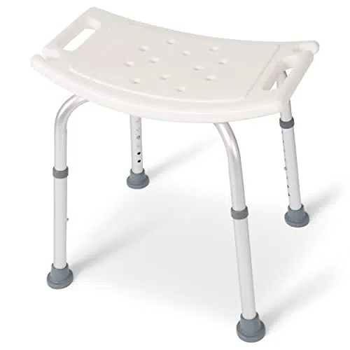 Dunimed - Sgabello da doccia regolabile in altezza, 39 – 52 cm