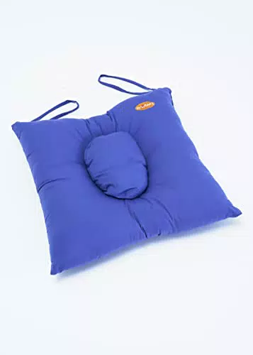 e-wiwa Cuscino antidecubito Fibre, con foro, in fibra cava siliconata, 45x41 cm