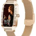 Efolen Smartwatch Donna, Orologio Fitness Donna con Contapassi 1.32 Smart Watch Notifiche Messaggi per Android iOS, SpO2, Monitoraggio del Sonno, Cardiofrequenzimetro da Polso, oro