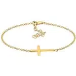 Elli Bracciale da Donna Croce Della Fede in Argento 925