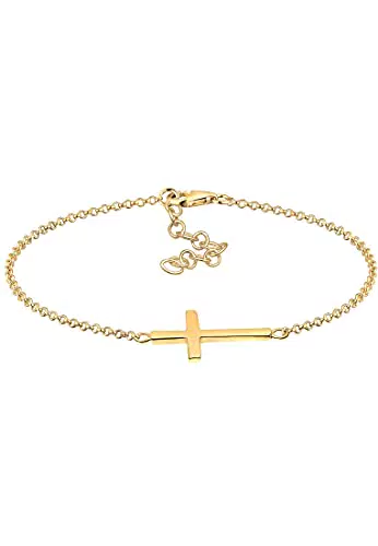 Elli Bracciale da Donna Croce Della Fede in Argento 925