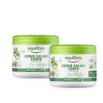 Equilibra Corpo, Scrub Corpo Esfoliante con Aloe Vera, 2 Pezzi da 600 g