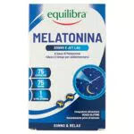 Equilibra Integratori Alimentari, Melatonina, Integratore per Ridurre il Tempo Richiesto per Prendere Sonno