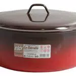Esmaltaciones La Stella Fuoco-Casseruola Smaltata con Coperchio