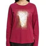 ESPRIT 112cc1k320 T-Shirt, 615/rosso ciliegio