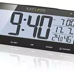 Explore Scientific RDC1004 Orologio radiocontrollato da tavolo con display retroilluminato a LED