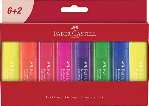 Faber-Castell 254667 - Set di evidenziatori TL 1546