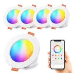 Faretti LED da Incasso 8W, Colorate, Controllato da APP