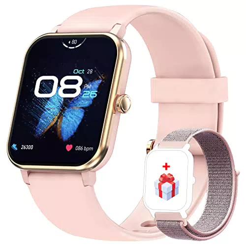 FeipuQu Smartwatch Donna Orologio Fitness Uomo Donna Impermeabil IP68 con Saturimetro Cardiofrequenzimetro Pedometro Cronometro