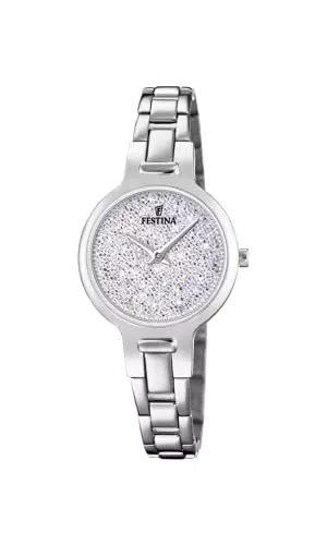 Festina Orologio Analogico Quarzo Donna con Cinturino in Acciaio Inox F20379/1