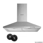 Firegas Cappa aspirante da parete 60 cm, 3 livelli di potenza con filtro ai carboni attivi