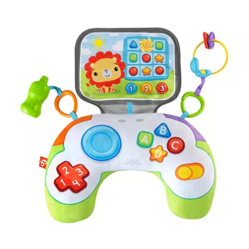 Fisher-Price - Cuscino Baby Gamer Giocattolo Sensoriale per Giocare Distesi sul Pancino