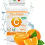 FitoHerbal Vitamina C Pura SENZA ADDITIVI Compresse Alto Dosaggio Integratore Acido Ascorbico, 120 capsule