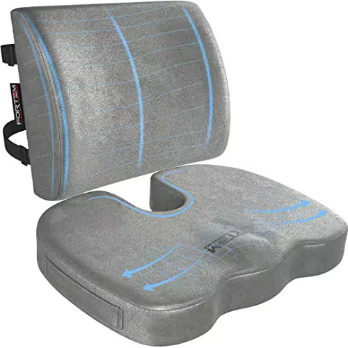 FORTEM Cuscino per Sedia, Cuscino Sedia Ufficio, Cuscino Lombare