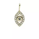 Fossil Ciondolo da Donna Oh So Charming, Acciaio Inossidabile Colore Oro