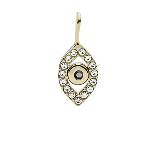 Fossil Ciondolo da Donna Oh So Charming, Acciaio Inossidabile Colore Oro