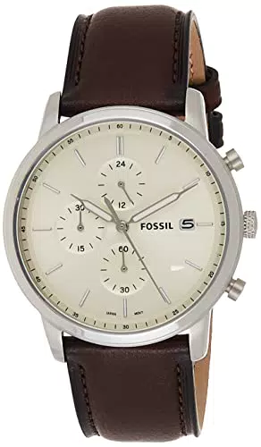 Fossil Orologio Minimalist Chrono da uomo, movimento cronografo al quarzo